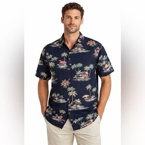 Batik Bay Men XL Hawaiian Resortcore Tropical Aloha Coastal Vacation Cruise